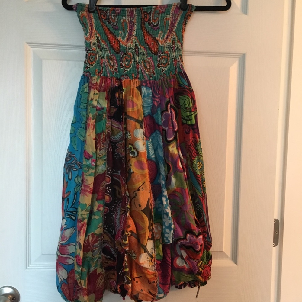 small strapless festival dress